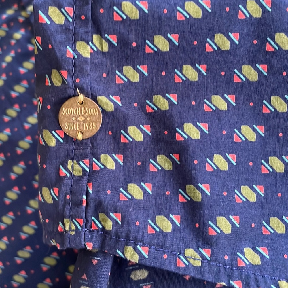 Scotch & Soda Button Down Shirt Size Medium Regular Fit - Picture 10 of 15